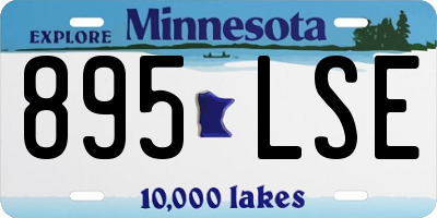 MN license plate 895LSE