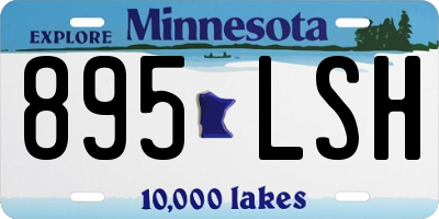 MN license plate 895LSH