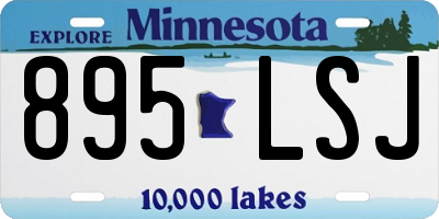 MN license plate 895LSJ