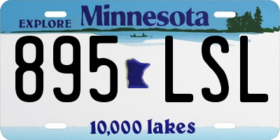 MN license plate 895LSL