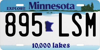 MN license plate 895LSM