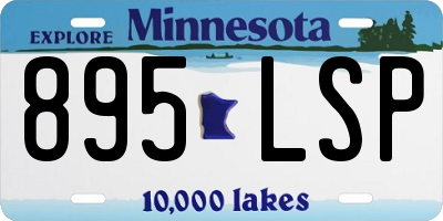 MN license plate 895LSP