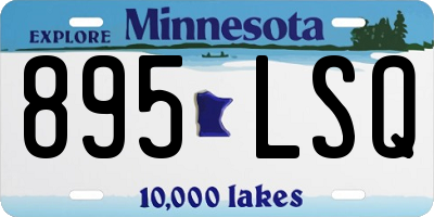 MN license plate 895LSQ