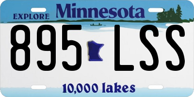 MN license plate 895LSS