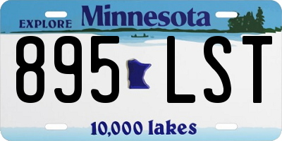 MN license plate 895LST