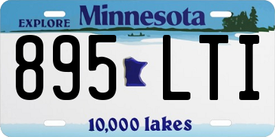 MN license plate 895LTI