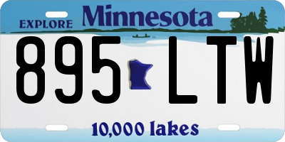 MN license plate 895LTW