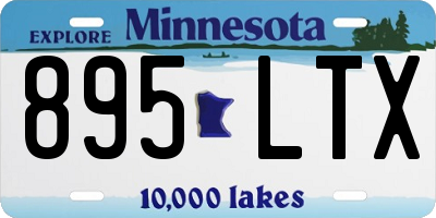 MN license plate 895LTX