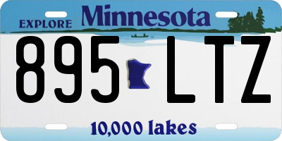 MN license plate 895LTZ