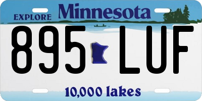 MN license plate 895LUF