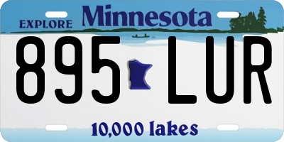 MN license plate 895LUR