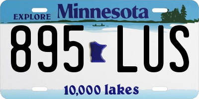 MN license plate 895LUS