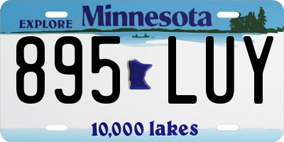 MN license plate 895LUY