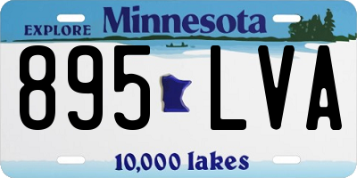 MN license plate 895LVA