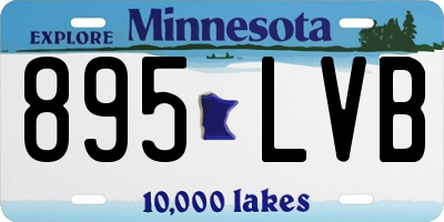 MN license plate 895LVB