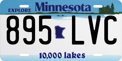MN license plate 895LVC
