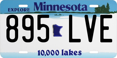MN license plate 895LVE