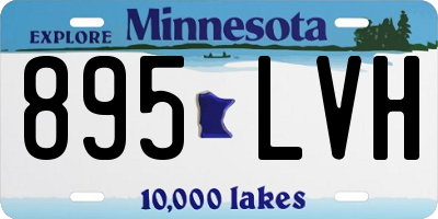 MN license plate 895LVH