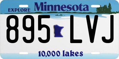 MN license plate 895LVJ