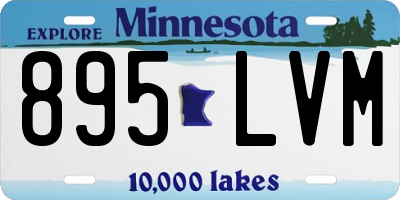 MN license plate 895LVM