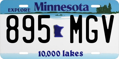 MN license plate 895MGV