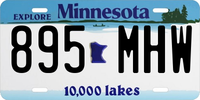MN license plate 895MHW
