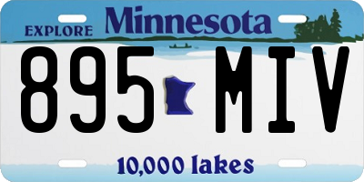 MN license plate 895MIV