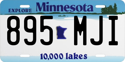MN license plate 895MJI