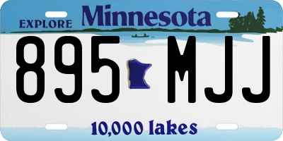 MN license plate 895MJJ