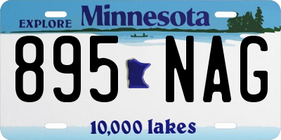 MN license plate 895NAG