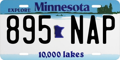 MN license plate 895NAP