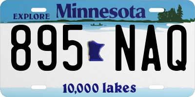 MN license plate 895NAQ