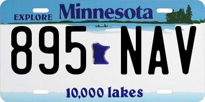 MN license plate 895NAV