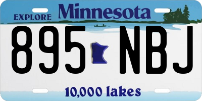 MN license plate 895NBJ