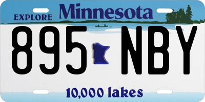 MN license plate 895NBY
