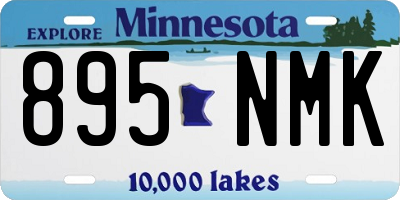MN license plate 895NMK