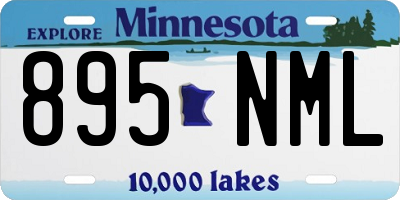 MN license plate 895NML
