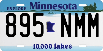 MN license plate 895NMM