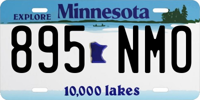MN license plate 895NMO