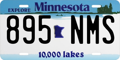 MN license plate 895NMS