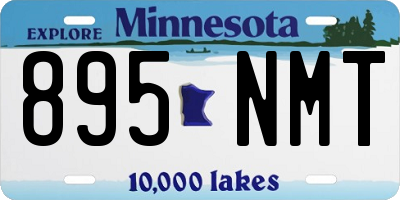 MN license plate 895NMT