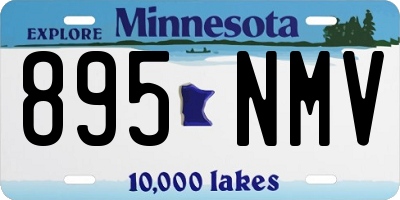 MN license plate 895NMV