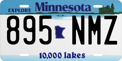 MN license plate 895NMZ
