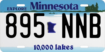 MN license plate 895NNB