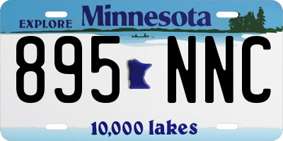 MN license plate 895NNC