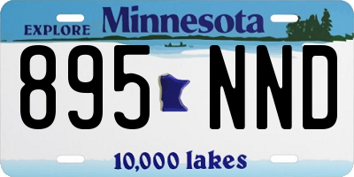 MN license plate 895NND