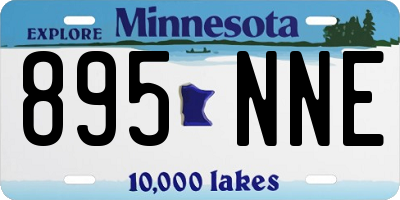 MN license plate 895NNE