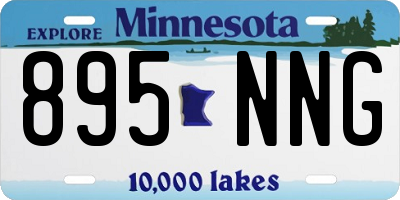 MN license plate 895NNG