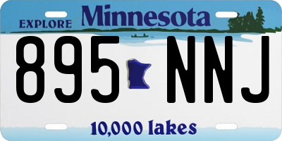 MN license plate 895NNJ