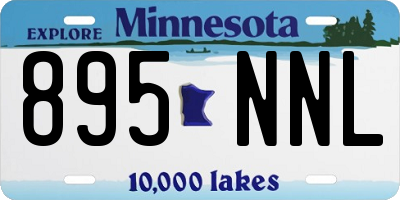 MN license plate 895NNL